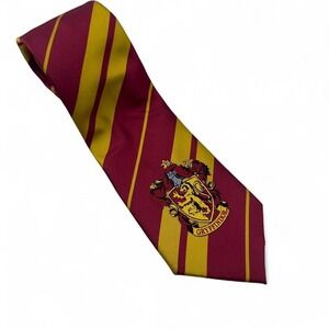 Harry Potter Official Hogwarts Crest Gryffindor Striped Unisex Tie
